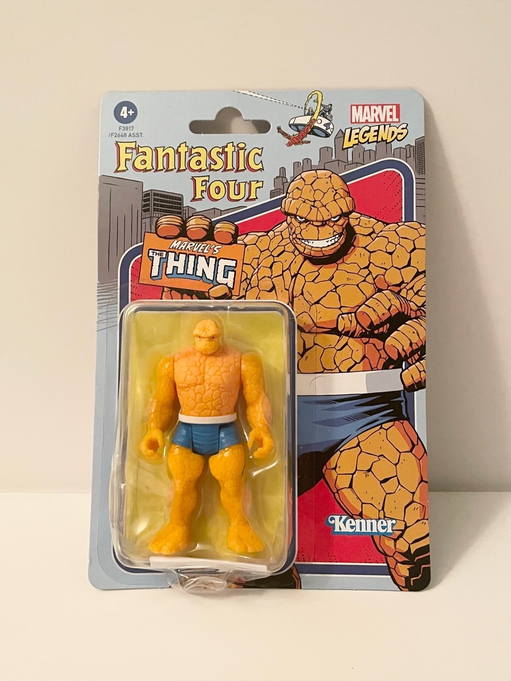 Marvel Legends Retro Fantastic Four The Thing 3.75" Action Figure Kenner